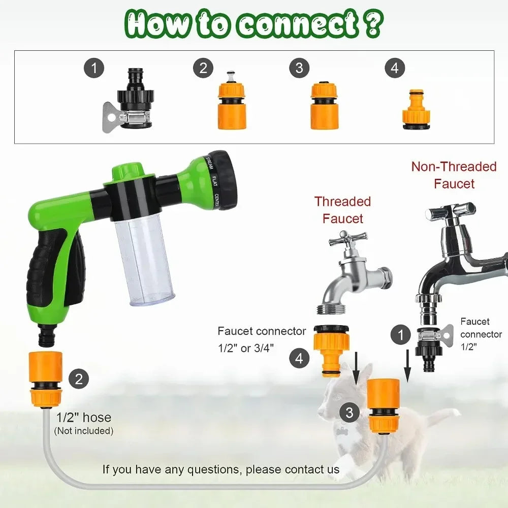 EzBath™ - High-Pressure Pet Washer & Foamer